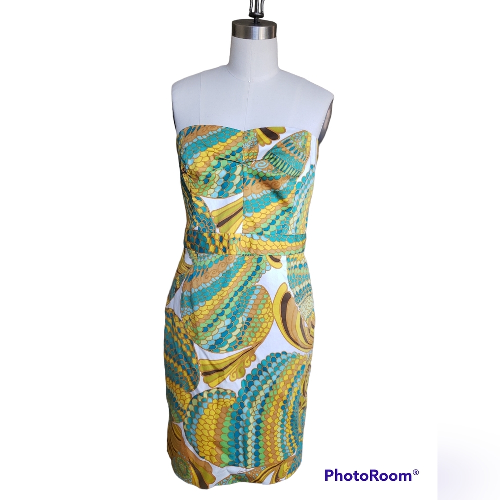Trina Turk for Banana Republic Strapless Tropical Dress - Picture 8 of 9